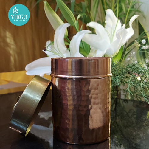 Embossed Geometric Pattern Scented Pillar Candle Turquoise Blue Color