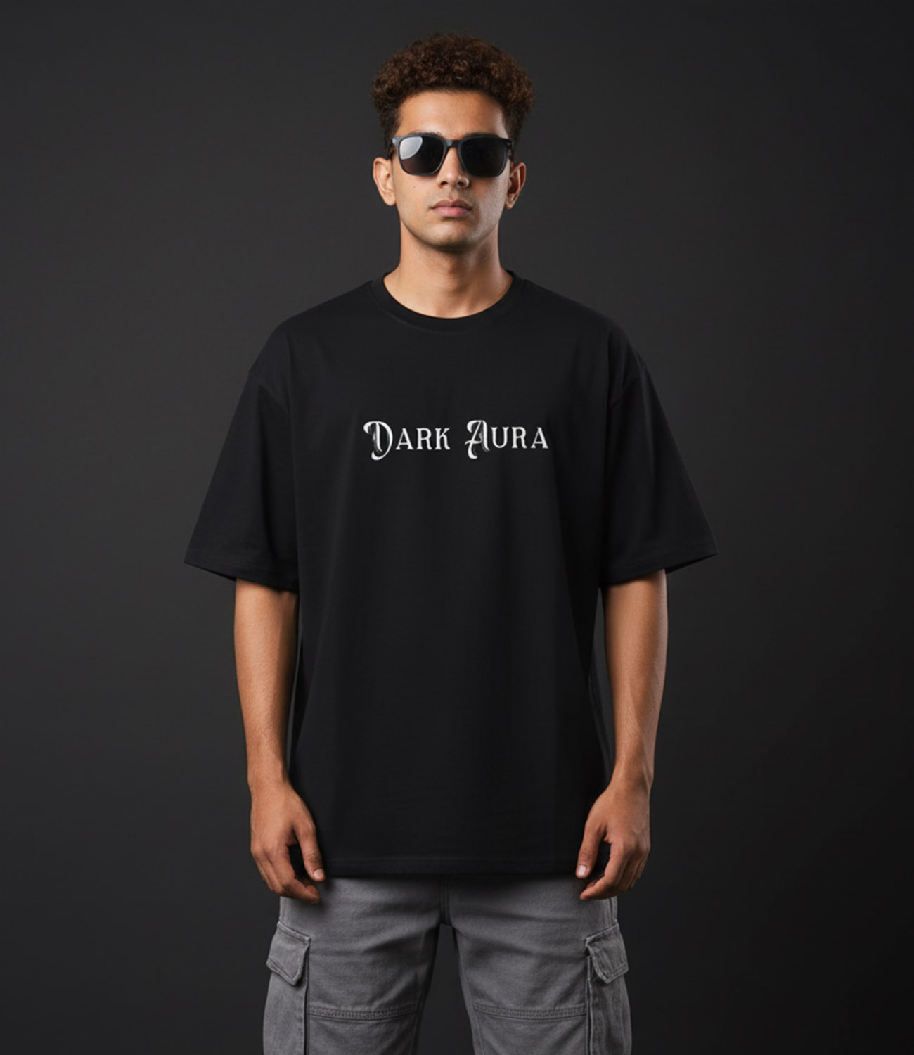 DARK AURA  _ StayRare Oversized T-Shirt | Premium Cotton  thumbnail