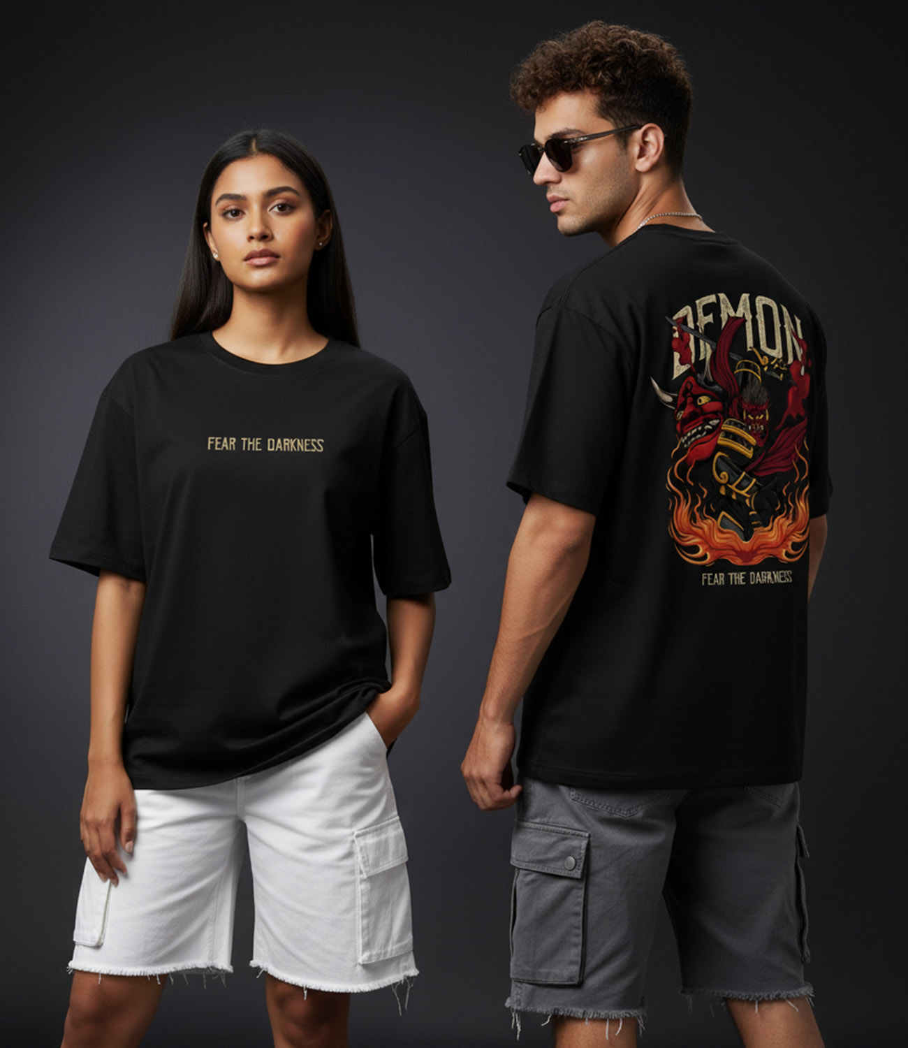 DEMON _ StayRare Oversized T-Shirt | Premium Cotton 