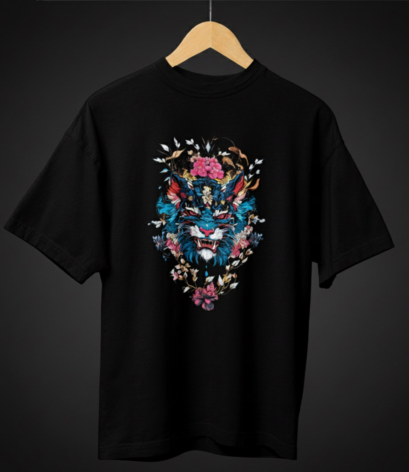 FLORAL FURYALL _ Graphic Oversized T-Shirt | Premium Cotton | StayRare thumbnail