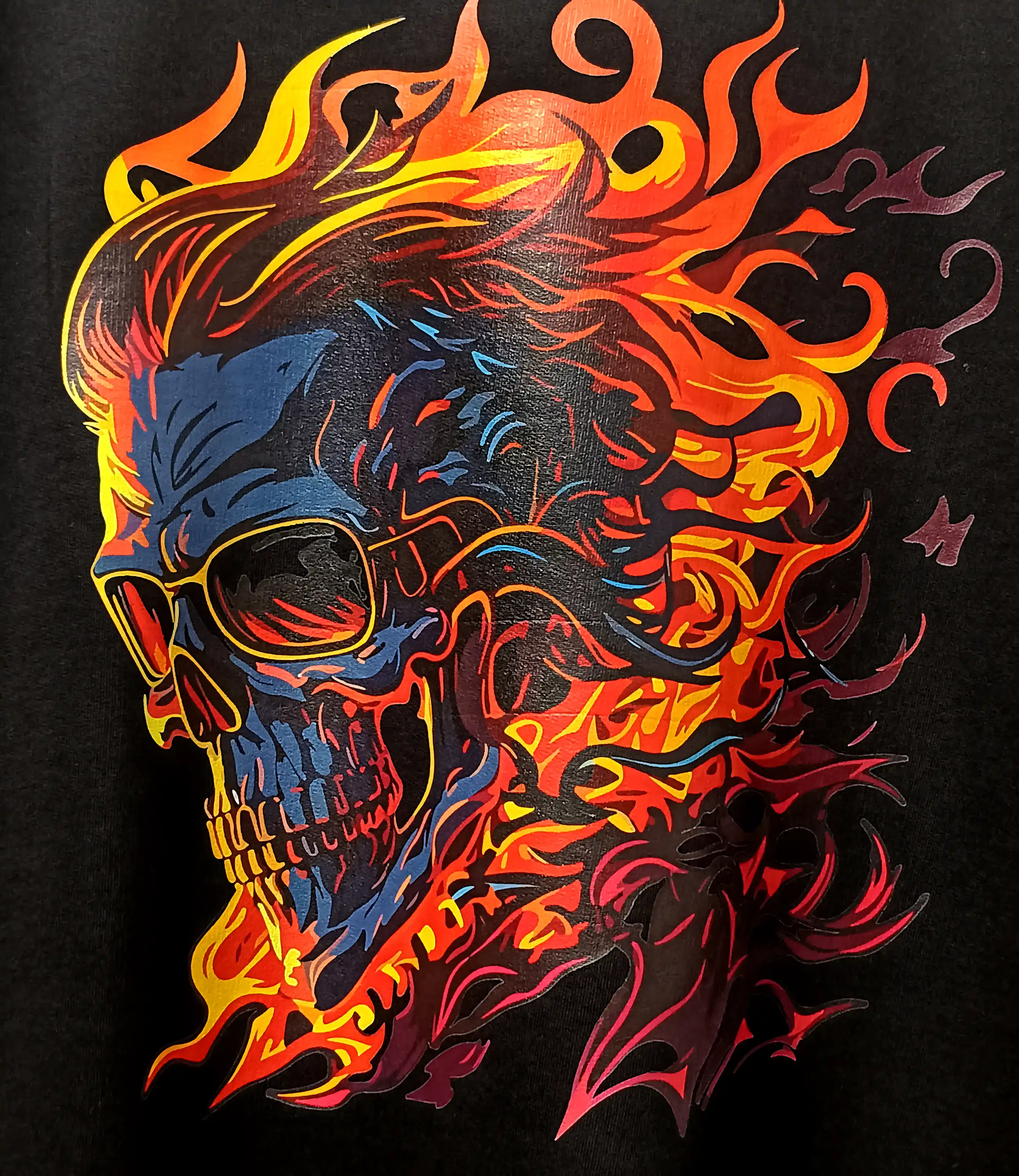 FLAME RIDER  _ Graphic Oversized T-Shirt | Premium Cotton | StayRare thumbnail
