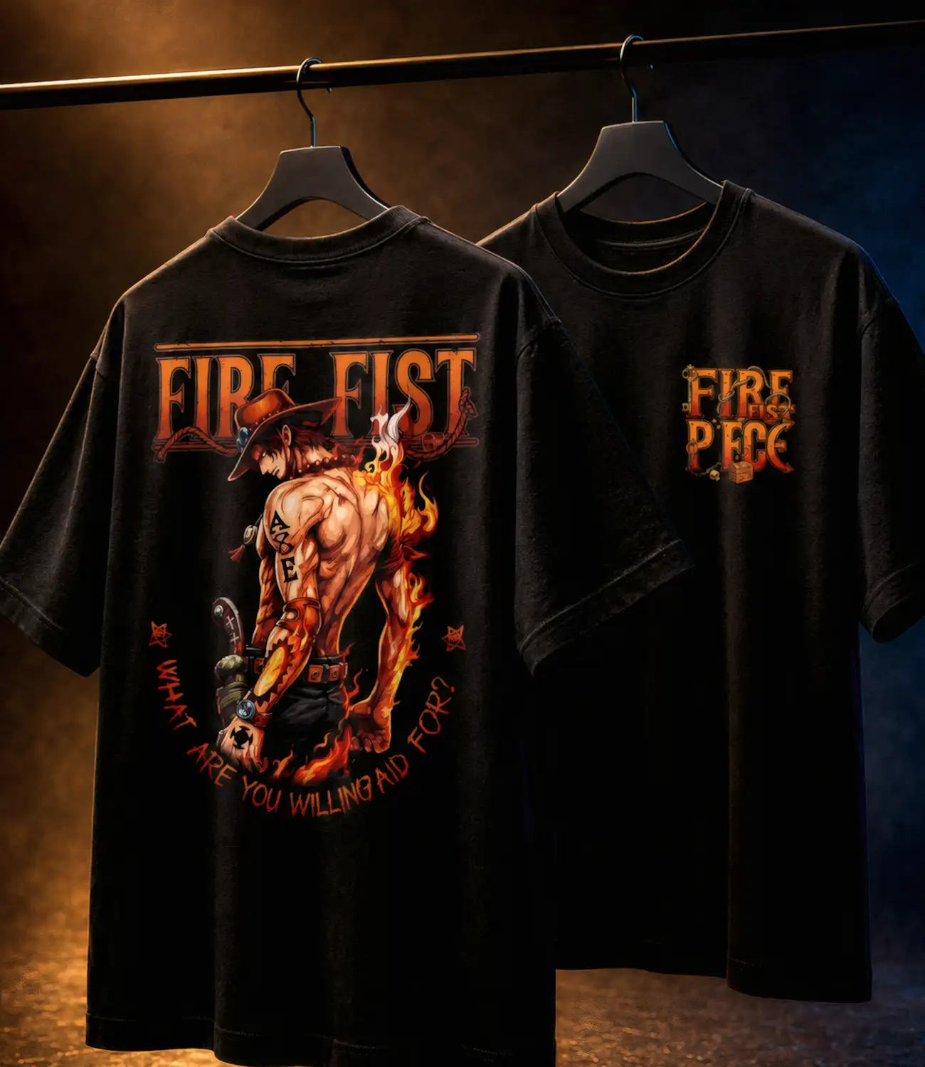 FIRE FIST_Oversized T-Shirt _ Premium Cotton thumbnail