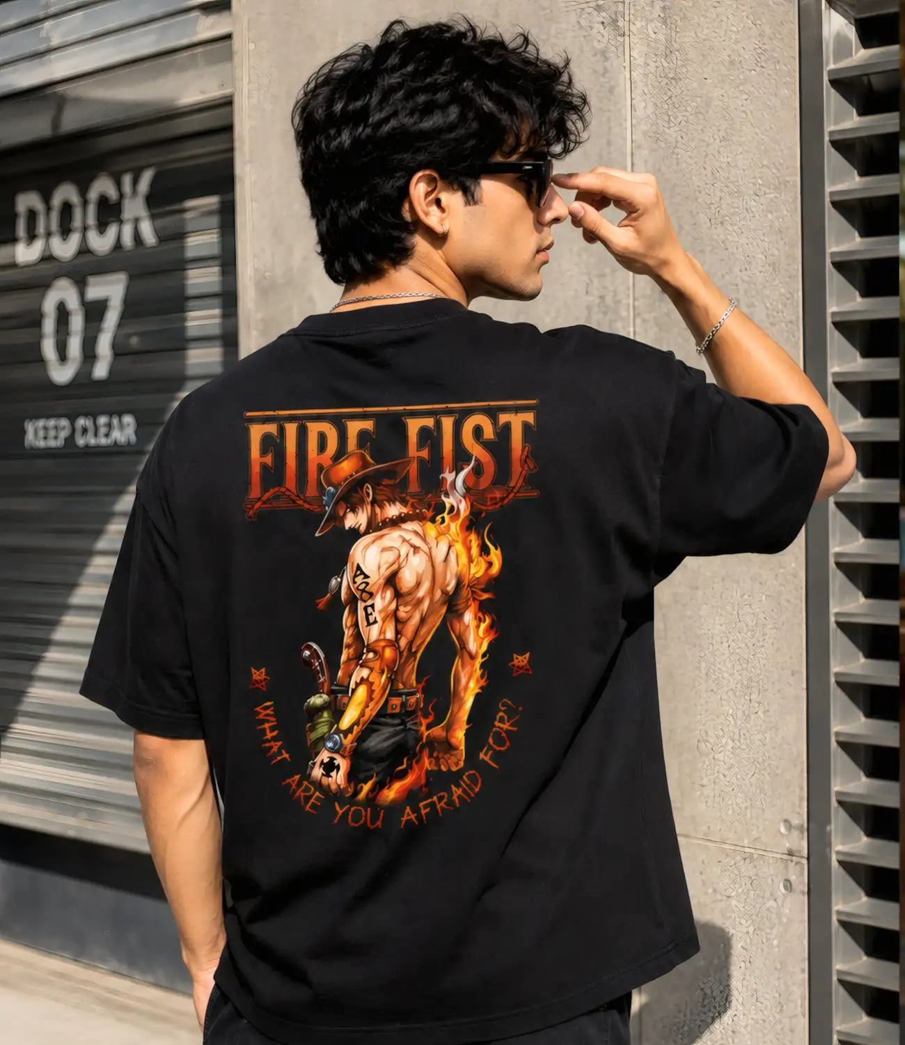FIRE FIST_Oversized T-Shirt _ Premium Cotton