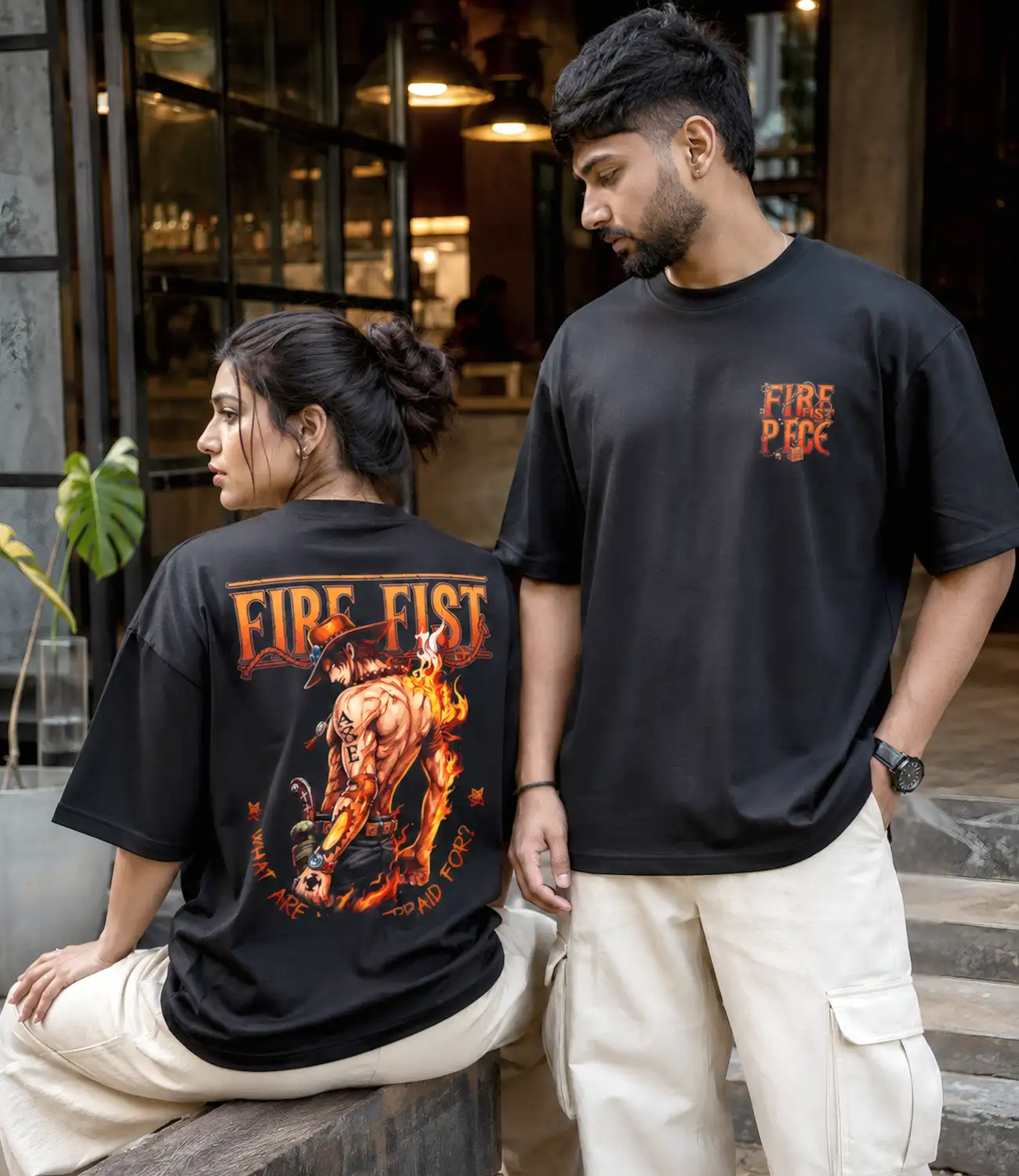 FIRE FIST_Oversized T-Shirt _ Premium Cotton