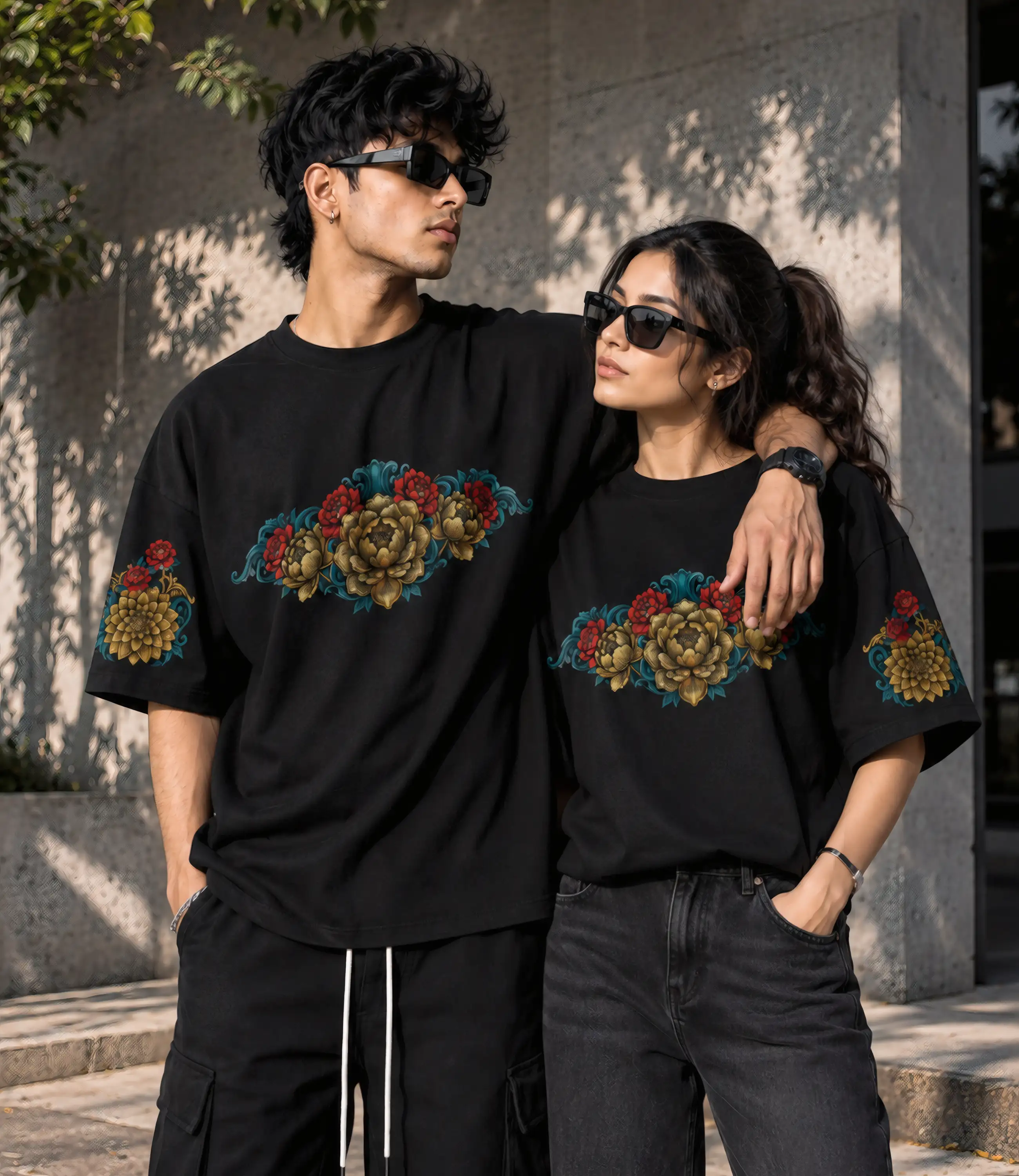 FLOWER_Oversized T-Shirt _ Premium Cotton thumbnail