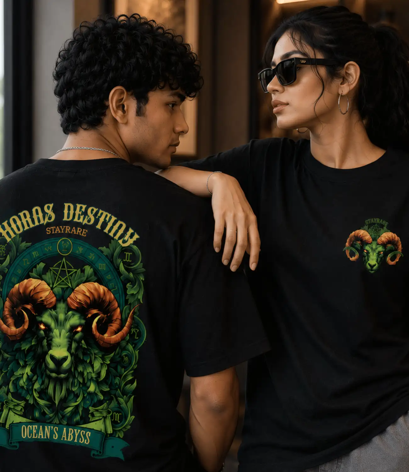 HORNS DESTINY_Oversized T-Shirt _ Premium Cotton