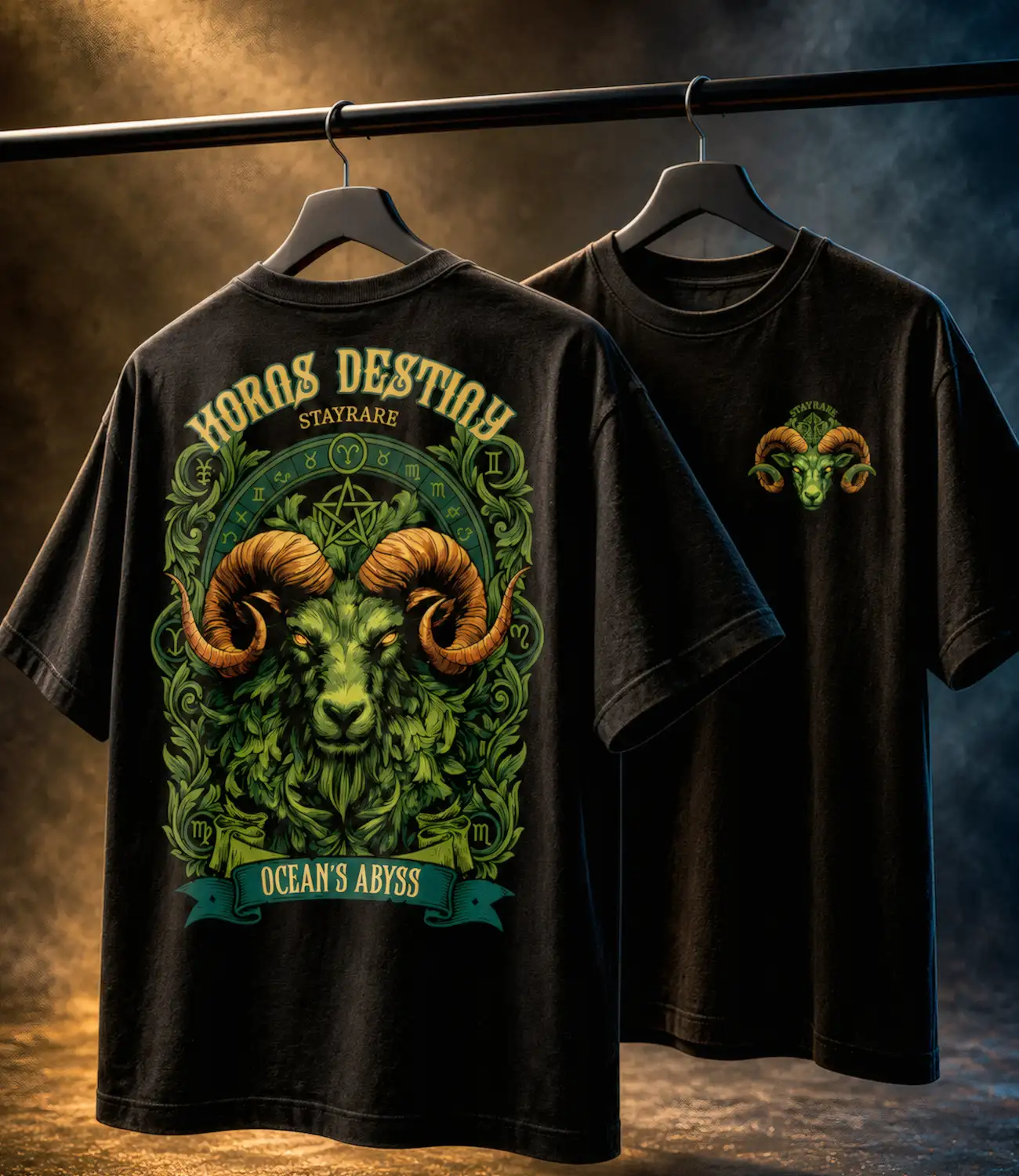HORNS DESTINY_Oversized T-Shirt _ Premium Cotton thumbnail