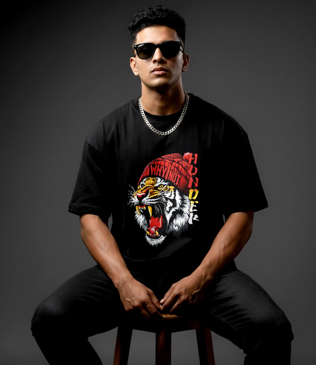 HUNTER ROAR _ Graphic Oversized T-Shirt | Premium Cotton | StayRare