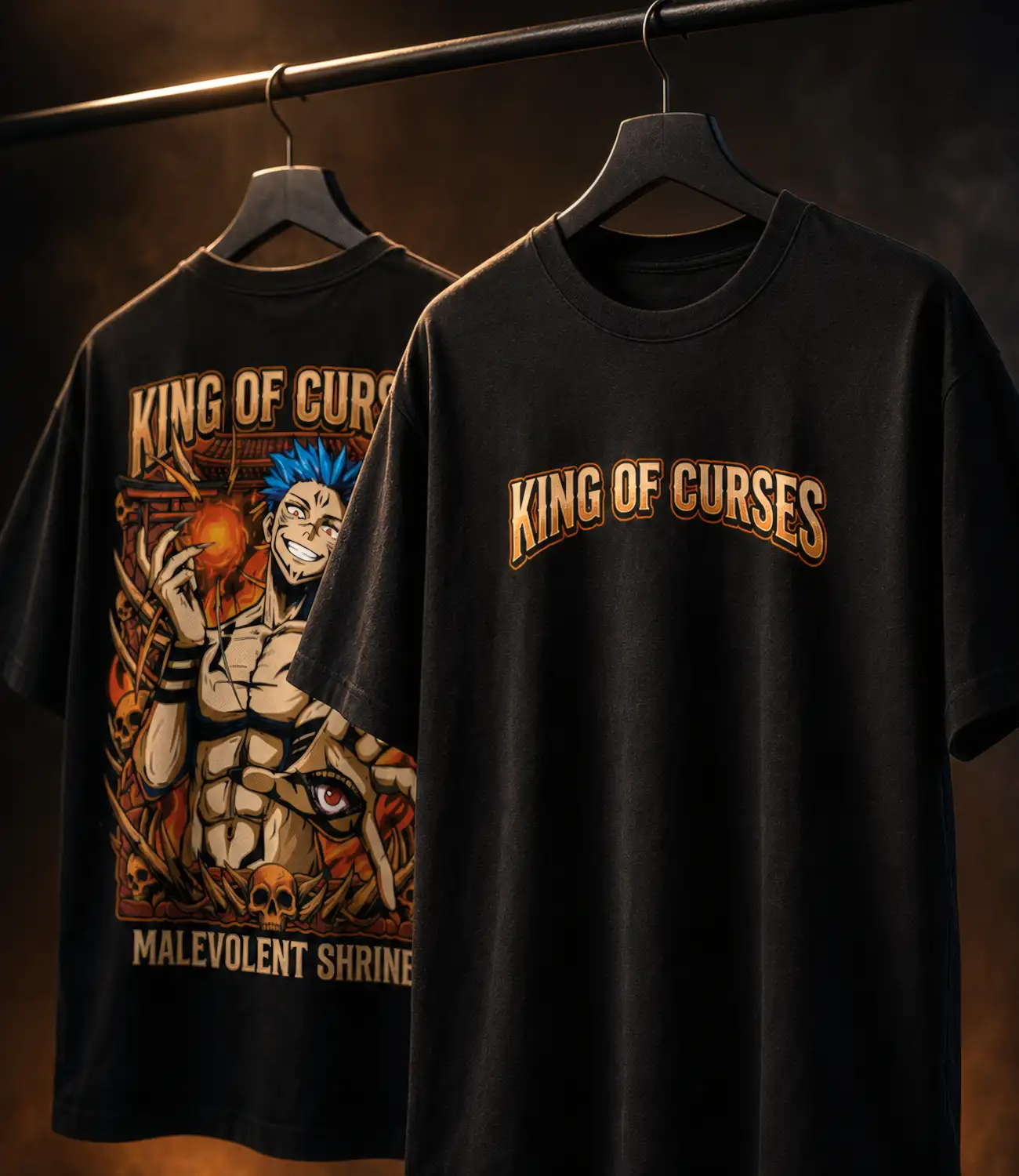 KING OF CURSES_Oversized T-Shirt _ Premium Cotton thumbnail
