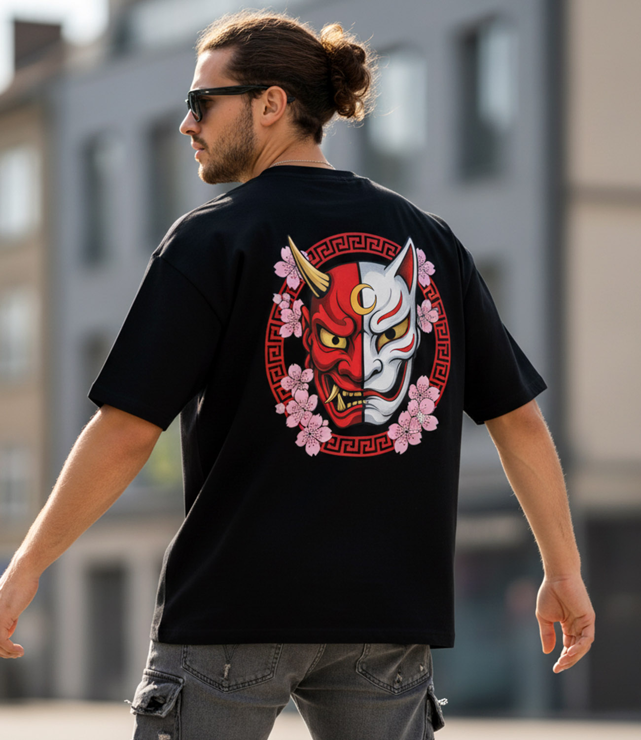 MASK OF WRATH _ StayRare Oversized T-Shirt | Premium Cotton 