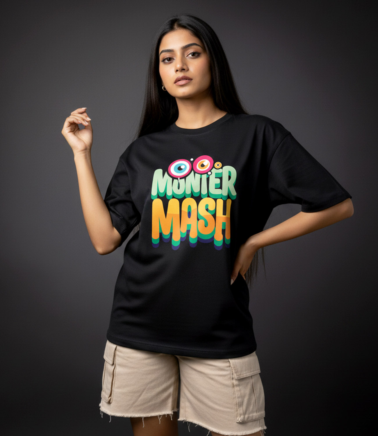 MONTER MASHALL _ Graphic Oversized T-Shirt | Premium Cotton | StayRare