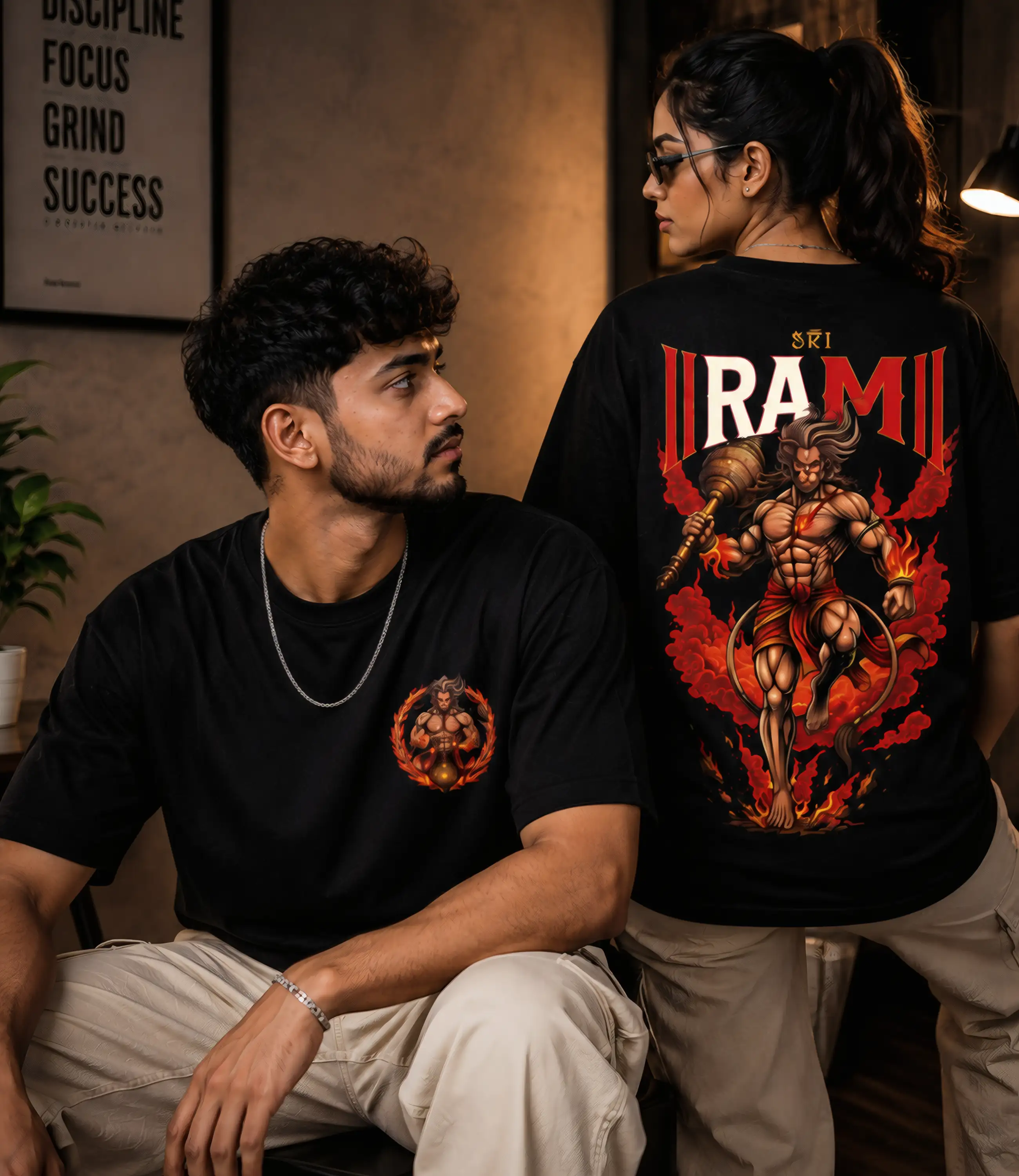SRI RAM _Oversized T-Shirt _ Premium Cotton