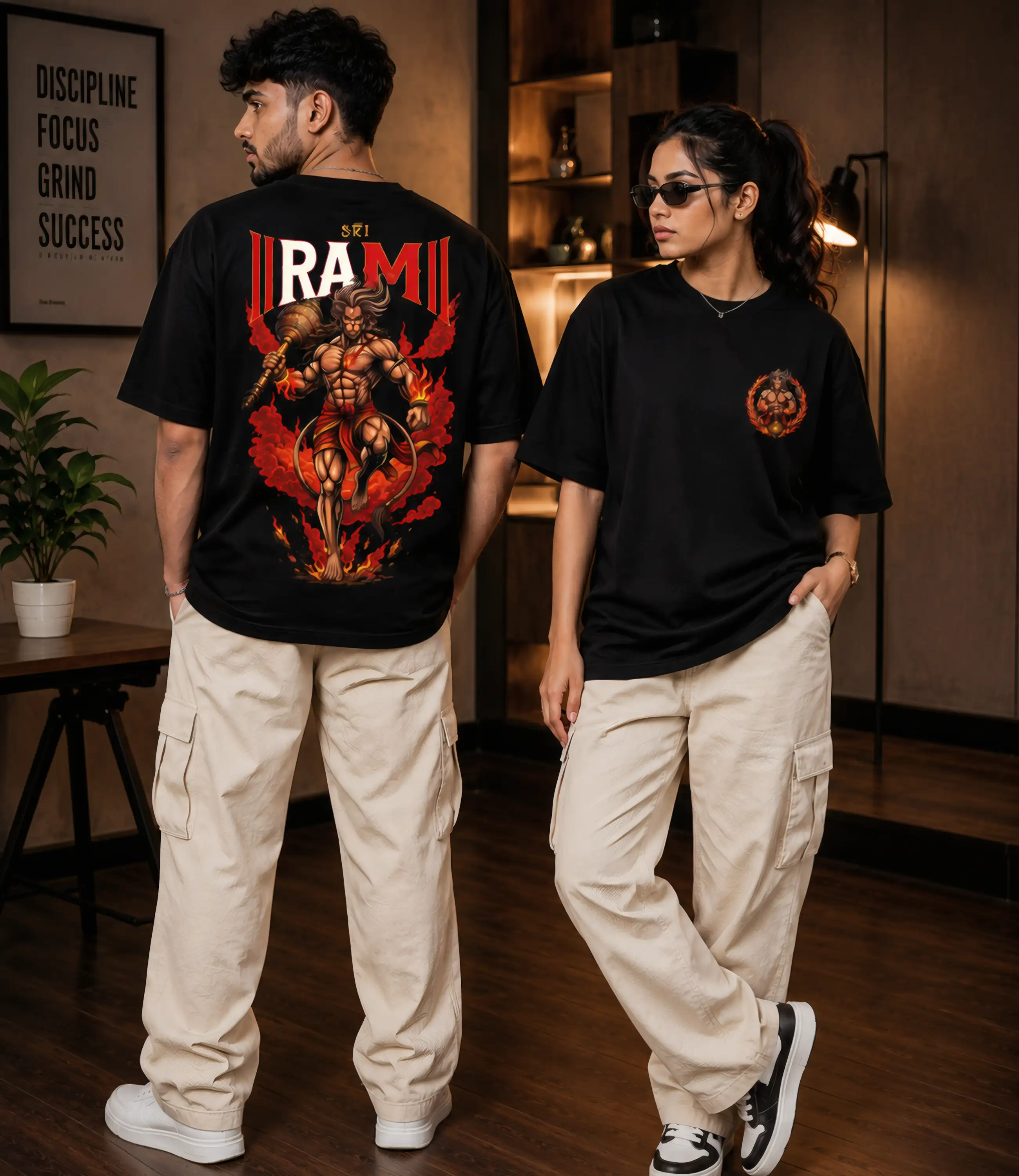 SRI RAM _Oversized T-Shirt _ Premium Cotton