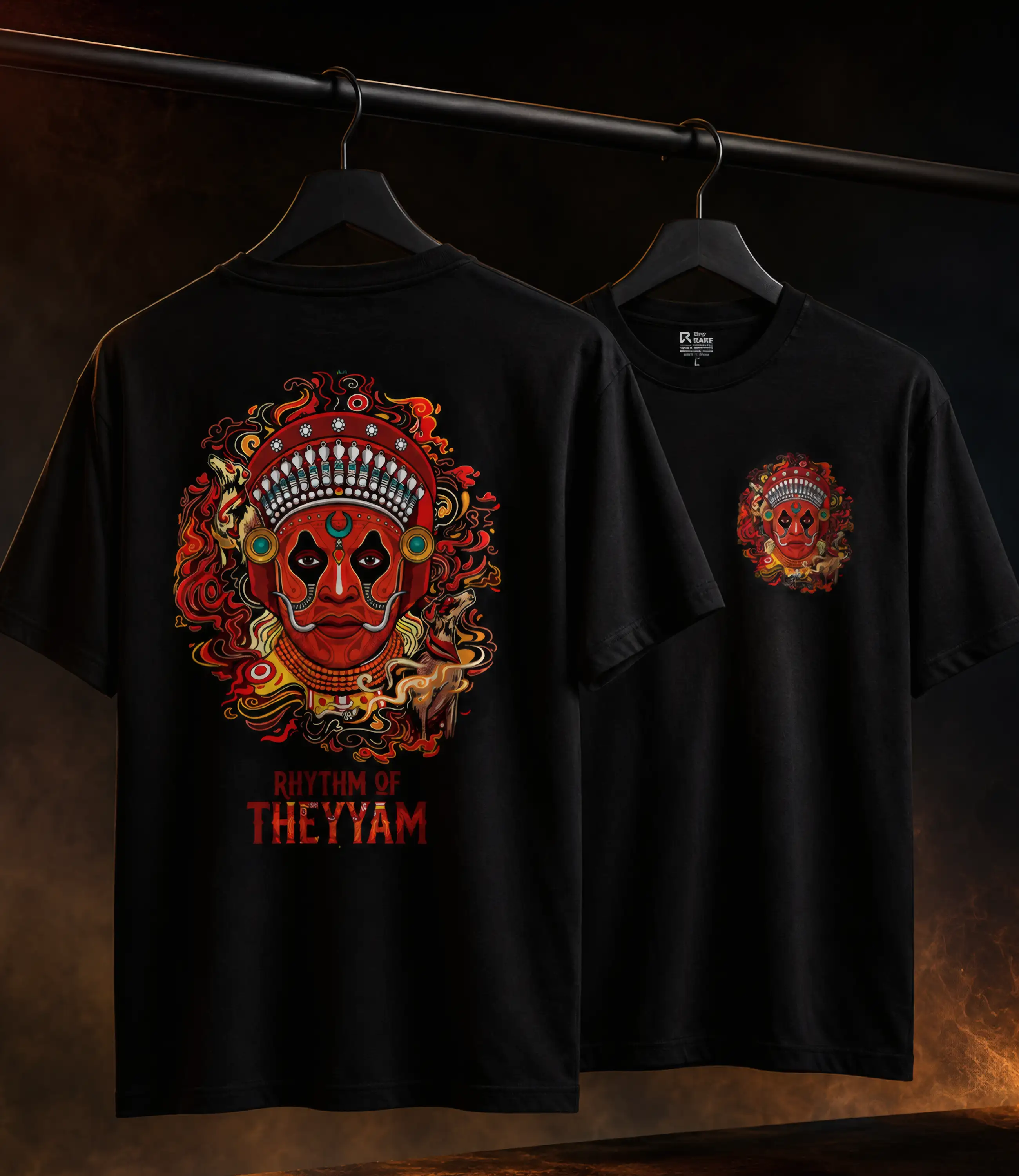 RHYTHM OF THEYYAM_Oversized T-Shirt _ Premium Cotton thumbnail