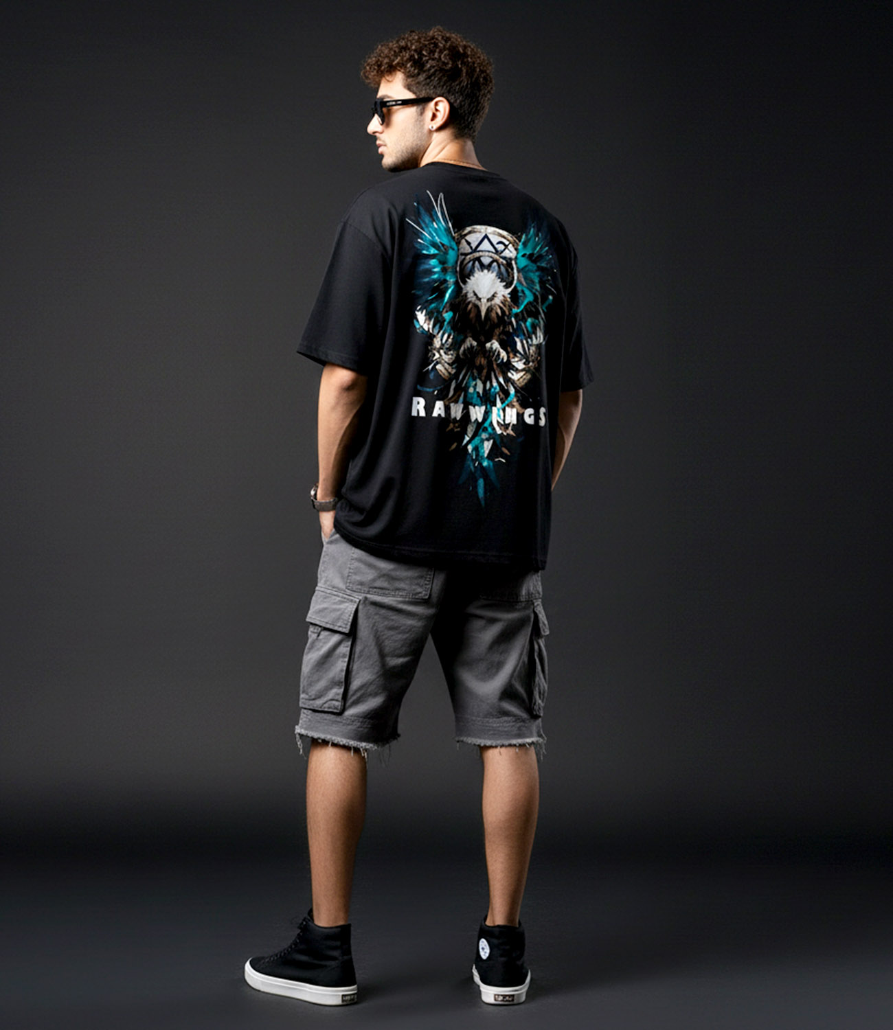 RAW WING  _ Graphic Oversized T-Shirt | Premium Cotton | StayRare thumbnail