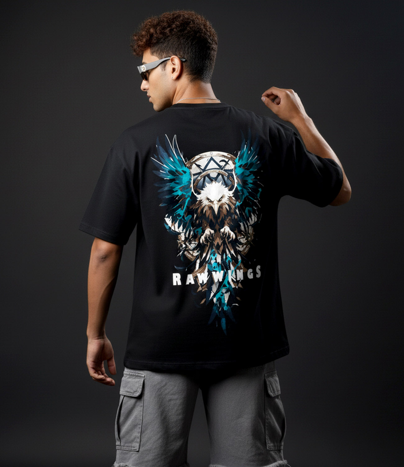 RAW WING  _ Graphic Oversized T-Shirt | Premium Cotton | StayRare