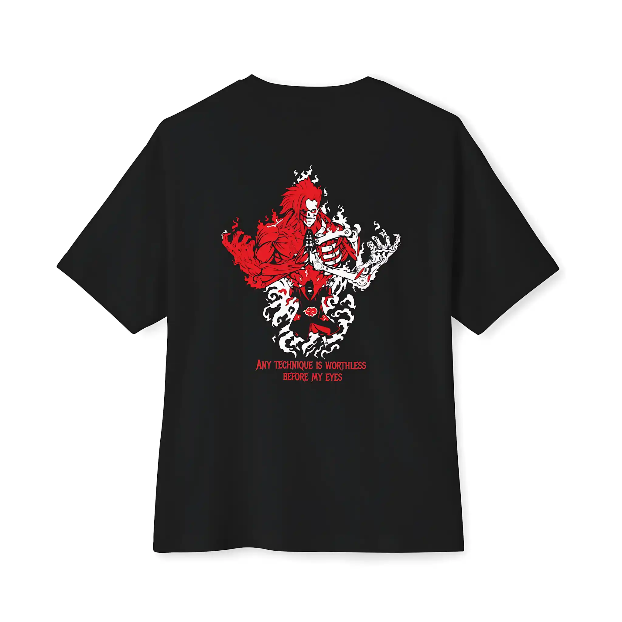 RED FLAME WARRIOR _ Graphic Oversized T-Shirt | Premium Cotton | StayRare thumbnail