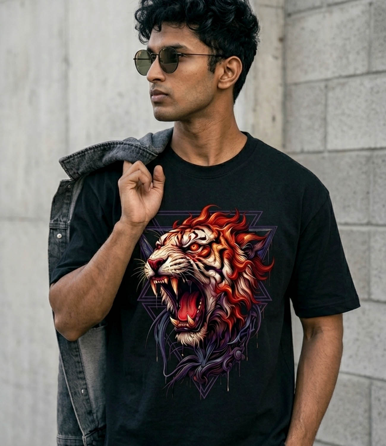 SAVAGE ROAR  _ Graphic Oversized T-Shirt | Premium Cotton | StayRare