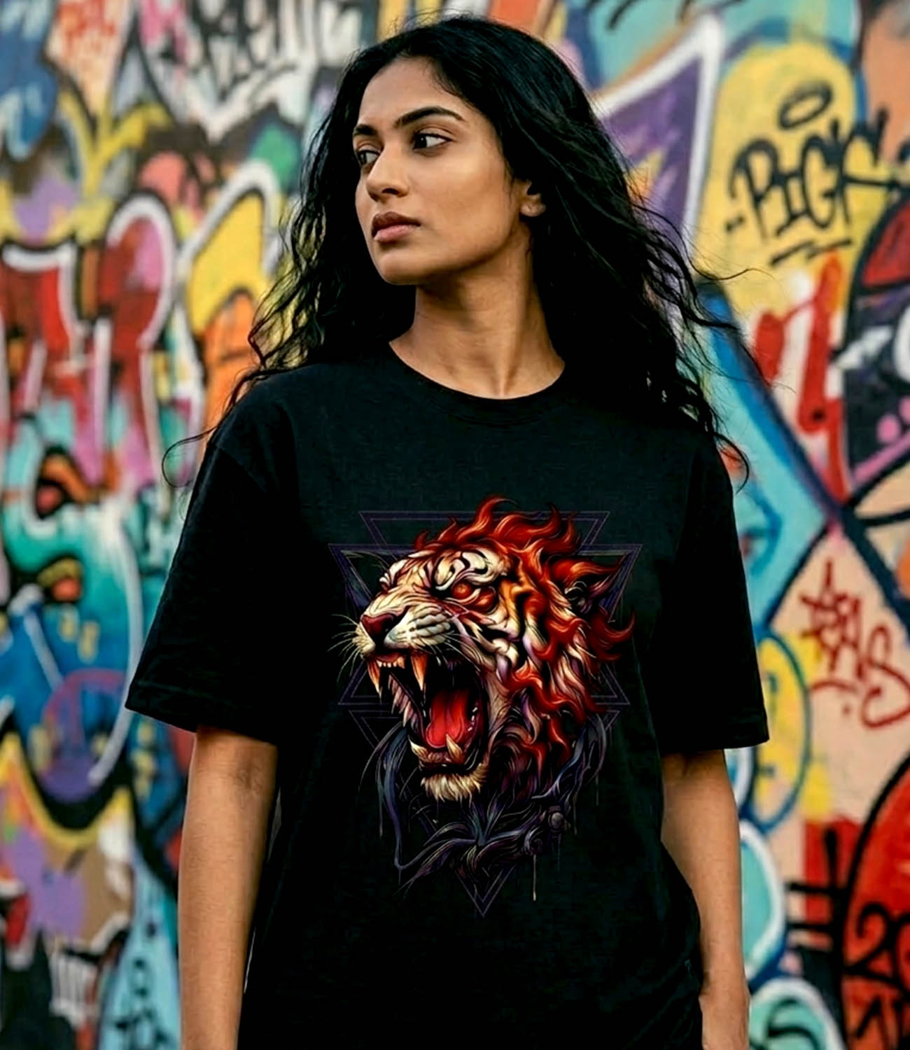SAVAGE ROAR  _ Graphic Oversized T-Shirt | Premium Cotton | StayRare