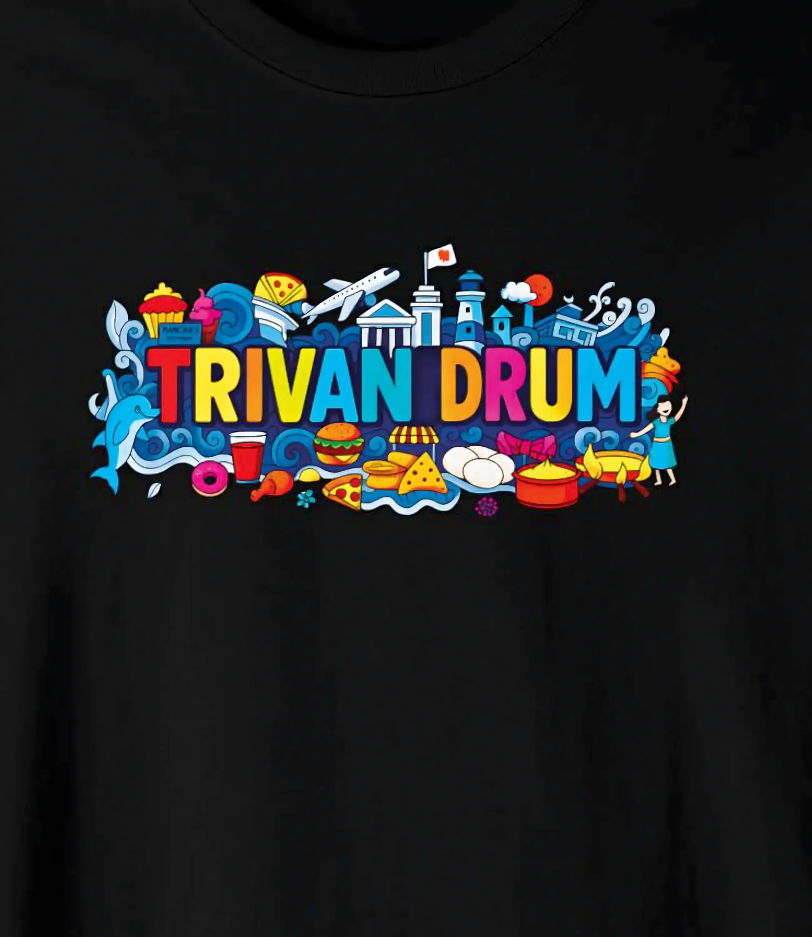 TRIVANDRUM VIBES  _ Graphic Oversized T-Shirt | Premium Cotton | StayRare thumbnail