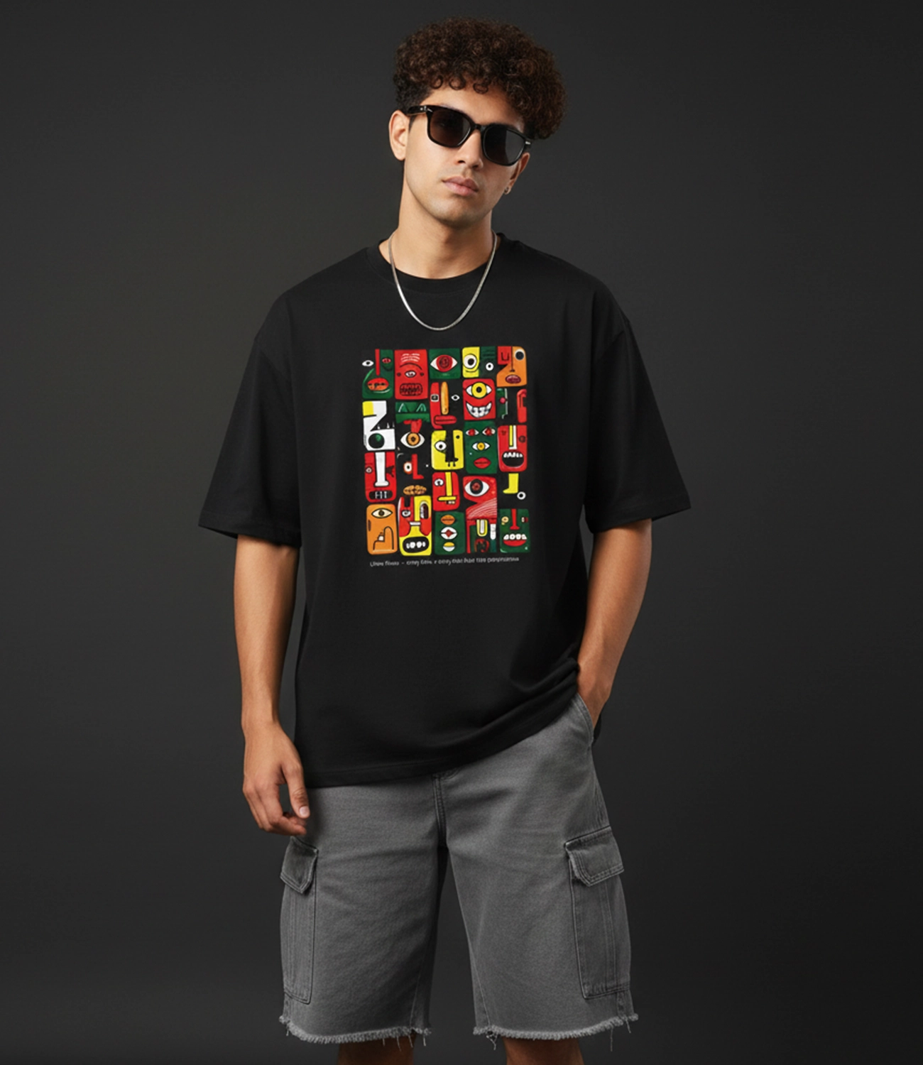 URBAN FACES  _ Graphic Oversized T-Shirt | Premium Cotton | StayRare
