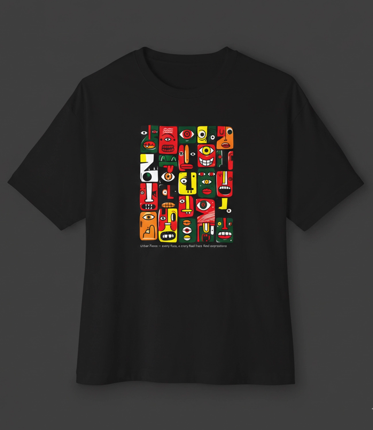URBAN FACES  _ Graphic Oversized T-Shirt | Premium Cotton | StayRare thumbnail